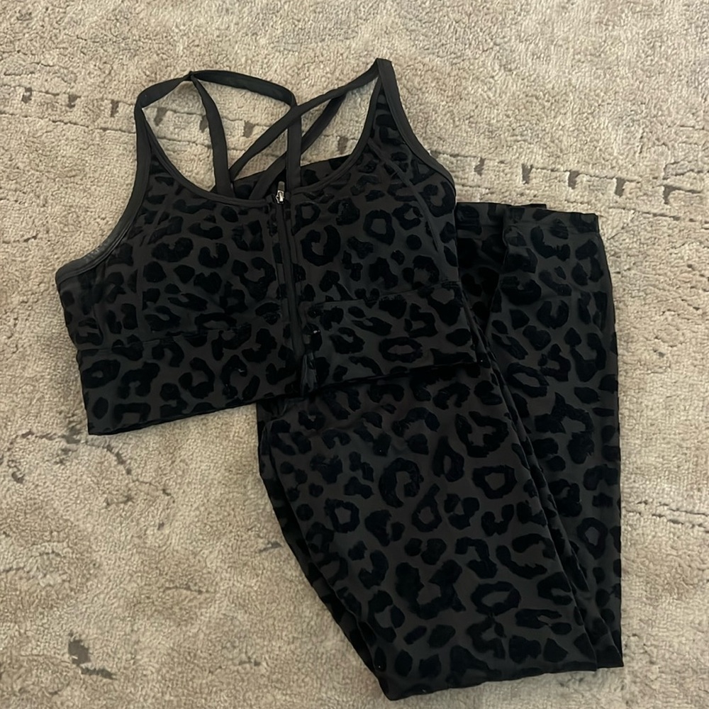 Vitality by Balance Workout Set - Black leopard